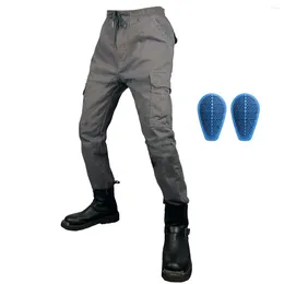 Motorcycle Apparel Multi-Pocket Riding Pants For Men Build In CE Armour Silica Gel Knee Pads Motocross Racing Protective