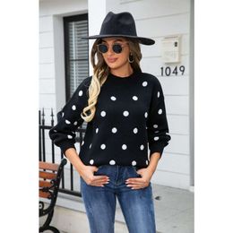 Designer women's clothing Autumn/Winter New Sweater print Knitwear Round Dot Pullover Large Sweater sweaters ladies fashion cardigans for women warm womanDHLQ