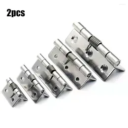Bath Accessory Set Door Hinges Spring Stainless Steel 2x Durable Hardware Parts Practical Stee 1/1.5/2/2.5/3/4Inch