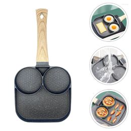 Pans Kitchen Cooking Pot Daily Use Frying Pan Japanese-style 10 Inch Skillet Square Aluminium Handle Pancake Breakfast