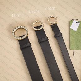 Belt Genuine Leather Belts Classic Pearl Buckle for 3 Available Width Man Woman 4 Colour Top296q