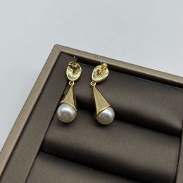 Celi new minority design small skirt temperament ice cream water drop pearl earrings women's Earrings Fashion