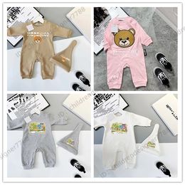 New Born Baby Clothes Designer Kids Clothing Jumpsuit Luxury Letter Children Romper Babies g Jumpsuits Round Neck Baby Boy Girl Set baby clothes 001