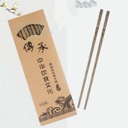 10pairs 25 CM Wooden Chopsticks Handmade Dishwasher Safe Chinese Classic Style Gift FAS6 F1219338m