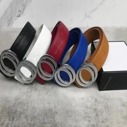 Fashion Big buckle genuine leather imitation Belt with box designer for men women mens luxury Belts 38mm226o