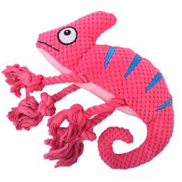 Toys Chameleon Plush Dog Squeaky Toy Dog Toys for Small Large Dogs Puppy Chew Toys Bite Resistant Pet Toy For Small Dogs Squeaky Toys