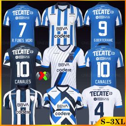 Liga MX 23 24 Camiseta Monterrey Sergio Canales Jesus Corona Luis Romo Victor Guzman German Berterame Meza Rogelio Funes Mori Soccer Jerseys Kids football kit