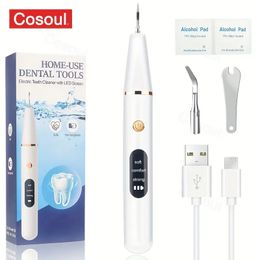 Ultrasonic Dental Calculus Scaler - Electric Sonic Tooth Cleaner for Tartar Removal and Teeth Whitening