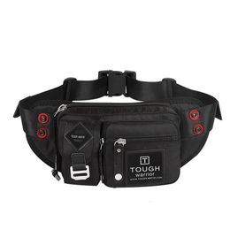 Men's Waist Bag Outdoor Sports Multifunctional Oxford Cloth Belt Shoulder Messenger Bag Men 240125
