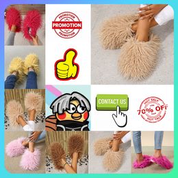 Designer Casual Platform Plush slippers cotton padded shoes for women man Autumn Winter Keep Warm Comfortable wear resistant Indoor Wool Fur Slippers