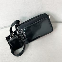 Messenger bag High quality Patent Leather Designer Bag Men phone bag Shoulder Bag crossbody bag Luxury handbag purse card holder