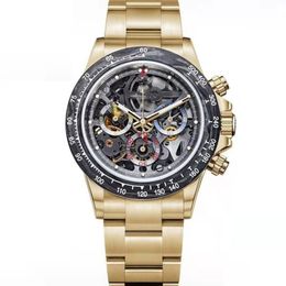 2022 Luxury Men's Watch 42mm Quartz Multifunction Classic Watch Fashion Work in multiple time zones gold Watches Designer Oro266h