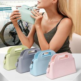 Cosmetic Bags Cases Wash Pouch Lipstick Bag Travel Organiser Wallet Storage Dust-proof Makeup Silicone Handbag