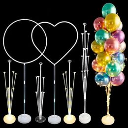 Balloons Stand Holder Balloon Column 71319Tube Wedding Party Birthday Decoration Baby Shower Kids Balons Clip Support Supplies 240124