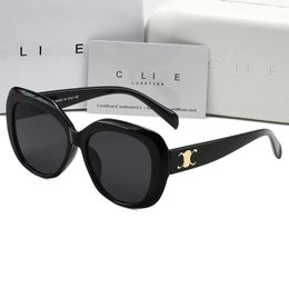Fashion Luxury Designer Sunglasses CEL 40238 Brand Men's and Women's Small Squeezed Frame Oval Glasses Premium UV 400 Polarised Sun glasses with box