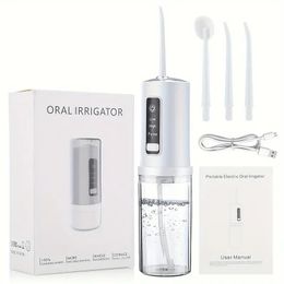 1set Electric Water Flossers For Teeth, Whitening Dental Oral Irrigator, Waterproof Whitening Teeth Brush Kit At Home And Travel