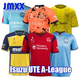 JMXX 23-24 Adelaide United Central Coast Mariners Melbourne City Wellington Phoenix Brisbane Roar Sydney Soccer Jerseys Home Mens Man Football 2023 2024 Fan Version