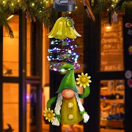 Garden Gnome Solar Decorative Lights Decorative Patio Pendant Statues Sculptures 240119