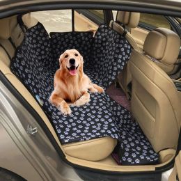 Carriers Dog Carriers Waterproof Rear Back Pet Dog Car Seat Cover Mats Hammock Protector with Safety Belt Transportin Pet Dogs Seat Cover