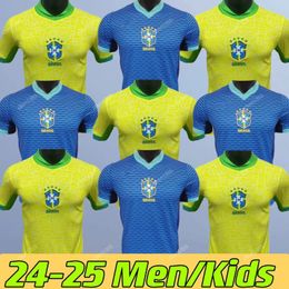 Richarlison Soccer Jerseys BRASIL Raphinha VINI PAQUETA Antony 24 25 WORLD CUP National Team Shirt S JESUS CASEMIRO BRAZILS Martinelli Rodrygo Football Kids