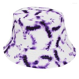 Berets Sunscreen Bucket Hat For Women Man Colourful Fisherman Easy To Match Clothing