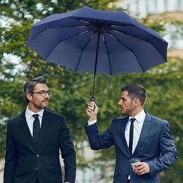 Umbrellas Automatic Open & Close Travel Umbrella Wind Resistant Foldable 10 Ribs Compact For Men Women