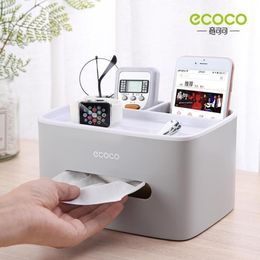 Tissue Boxes & Napkins Ecoco Napkin Holder Household Living Room Dining Creative Lovely Simple Multi Function Remote Control Stora282S