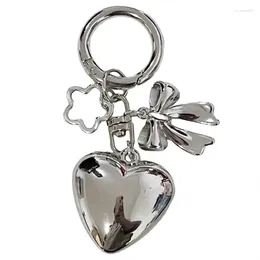 Keychains Heart Shaped Keychain Backpacks Bowknot Keyring Charm Backpack Pendant