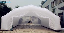 8x5x3m(26x16.4x10ft) Indoor Inflatable Advertising Tent Frame White Tent Tunnel with Curtain for Advetisement and Exposition