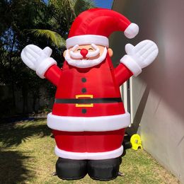 6m 20ft high Outdoor Games Customised Decoration inflatable santa claus father christmas balloon for Festival