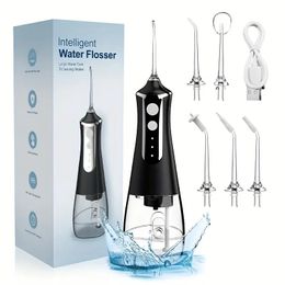 Water Flosser Teeth Picks, Cordless Portable Oral Irrigator, Powerful And Rechargeable Water Flosser For Teeth, Brace Care, IPX7 Waterproof Water