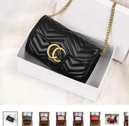 New Style Women Shoulder Bags Small Gold Chain Cross body Bag Pu Leather Handbags Purse Female Messenger Tote Bag Wallet 13