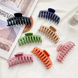 11cm Women Large Hair Claw Clip Crab Barrette Girls Ponytail Hair Claws Bath Clip Fashion Ladies Hair Accessories Gifts Headwear