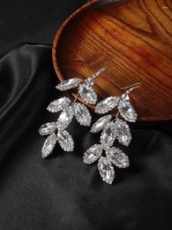 Dangle Earrings Luxury Women Bride Ornaments Bridal Headwear Rhinestone Wedding Accessories Party Prom Jewellery Fashion Tiaras