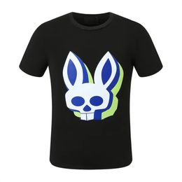 Mens T-Shirts women T-Shirts Psychoes Bunnies Cotton T Shirt Fashion Letter Casual Summer Printing Short Sleeve couple Casual outdoor high Quality t shirt KOXK