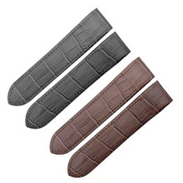 20mm 23mm fit for Santos 100 XL s Mens and Womens Watch Leather Strap Bracelet Wrist band belt Accessories271V