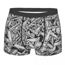 Underpants Toolbox DIY Tools Pattern Homme Panties Man Underwear Sexy Shorts Boxer Briefs