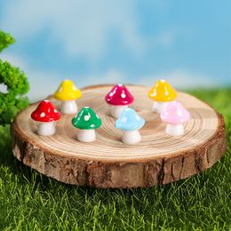 Resin simulation colored mushroom potted decorations garden decorations photography props DIY accessories P252