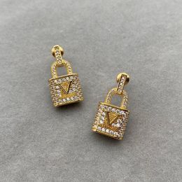 Fashion Designer Earrings Jewlery Womens Luxury Designer Earring With Box Letters Golden Party Wedding Gifts Mens D217064F2602