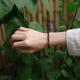 Strand Benmingnian Xiaoye Purple Sandalwood Male And Female Artistic Handchains Picasso Stone Buddha Beads Couple Bracelet