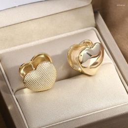 Stud Earrings Fashion Temperament Female High-grade Sense Light Luxury Heart Personality Net Red Love