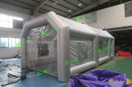 8x4x3mH (26x13.2x10ft) With blower free air ship to door outdoor activities portable inflatable paint spray booth car workstation tent for sale