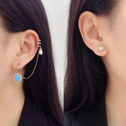 Dangle Earrings 013506 Women For Opal Set Ear Clip Pearl Stud Trendy Fashion Punk Style Charm Jewelry