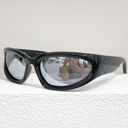 Womens Sports Swift Oval Sunglasses BB0157S black frame mirror lens UV400 Protection3326