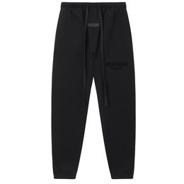 Essentialspants Pantaloni da lettera floccati Uomo Donna Pantaloni sportivi Hip Hop Streetwear Spugna di alta qualità con coulisse Etichetta gommata di moda Pantaloni casual Pantaloni vellutati