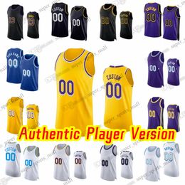 Custom Player Version Basketball Jerseys 23 James Jersey AU Stitch 3 Anthony 1 D'Angelo Davis Russell 28 Rui 15 Austin Hachimura Reaves Gabe Taurean Vincent Prince