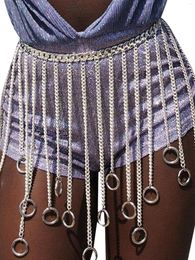 Belts Women Sexy Tassel Body Chains Fashion Hollow Skirt Costume Waist Belly Chain For Party Festival Rave Nightclub