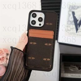 Luxury Designer Brand Phone Cases for iPhone 15 15Pro 14 Promax 11 12 13 Pro max 12Pro 13Pro 15ProMax Fashion Cover Card Holder Leather Case
