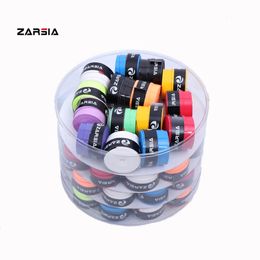 60 pcs/lot ZARSIA Sticky feel Tennis Racket Grip Anti-skid Sweat Badminton Grips Racquets Viscous Overgrip Film Sweatband 240124