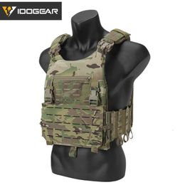 IDOGEAR LSR Tactical Vest Quick Release Buckle Laser Cut Plate 500D Military Gear Hunting Airsoft Combat Accessories 3318 240118